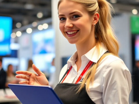Moskova'da Profesyonel Stand Hostesliği
