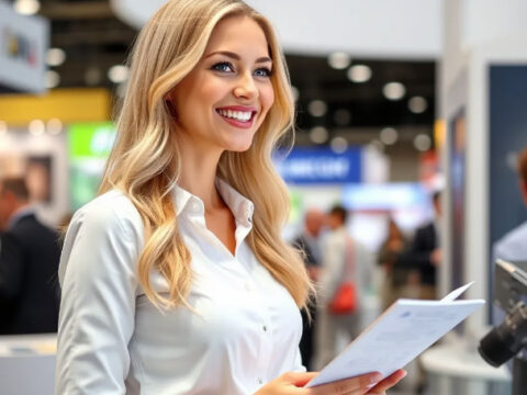 Moskova Fuarlarında Rus Tanıtım Kızları