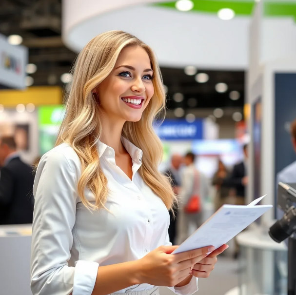 Moskova Fuarlarında Rus Tanıtım Kızları