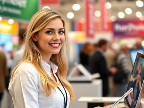 Moskova Ticaret Fuarında Rus Ticari Modeller