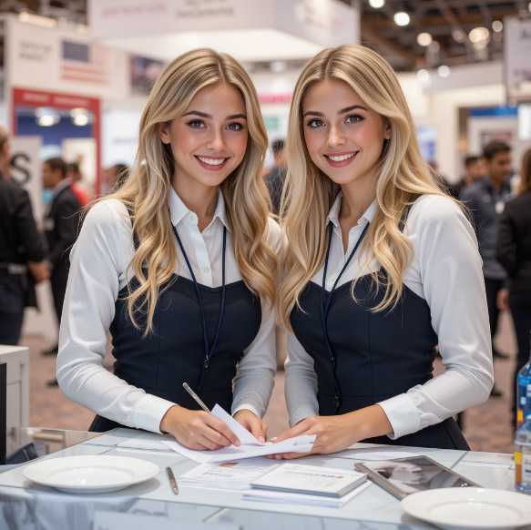 Moskova'daki İlaç Fuarında Rusça-Türkçe Tercümanlar