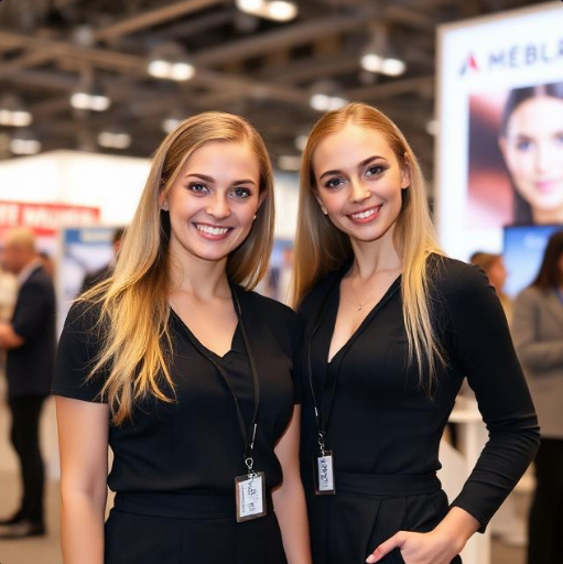 Moskova Fuarlarında Stand Personeli