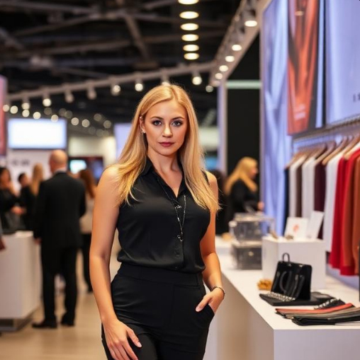 Moskova'nın Kumaş Fuarı Hostesleri