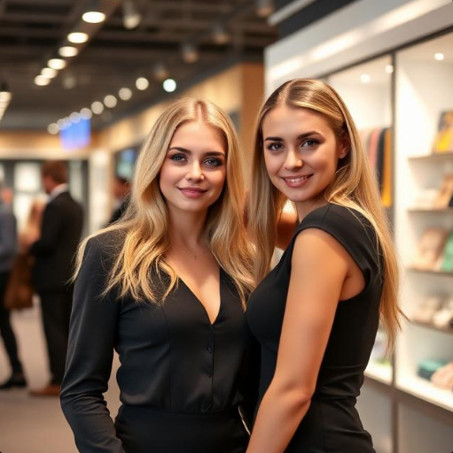 Moskova Hediye Fuarlarında Rus Stand Hostesleri